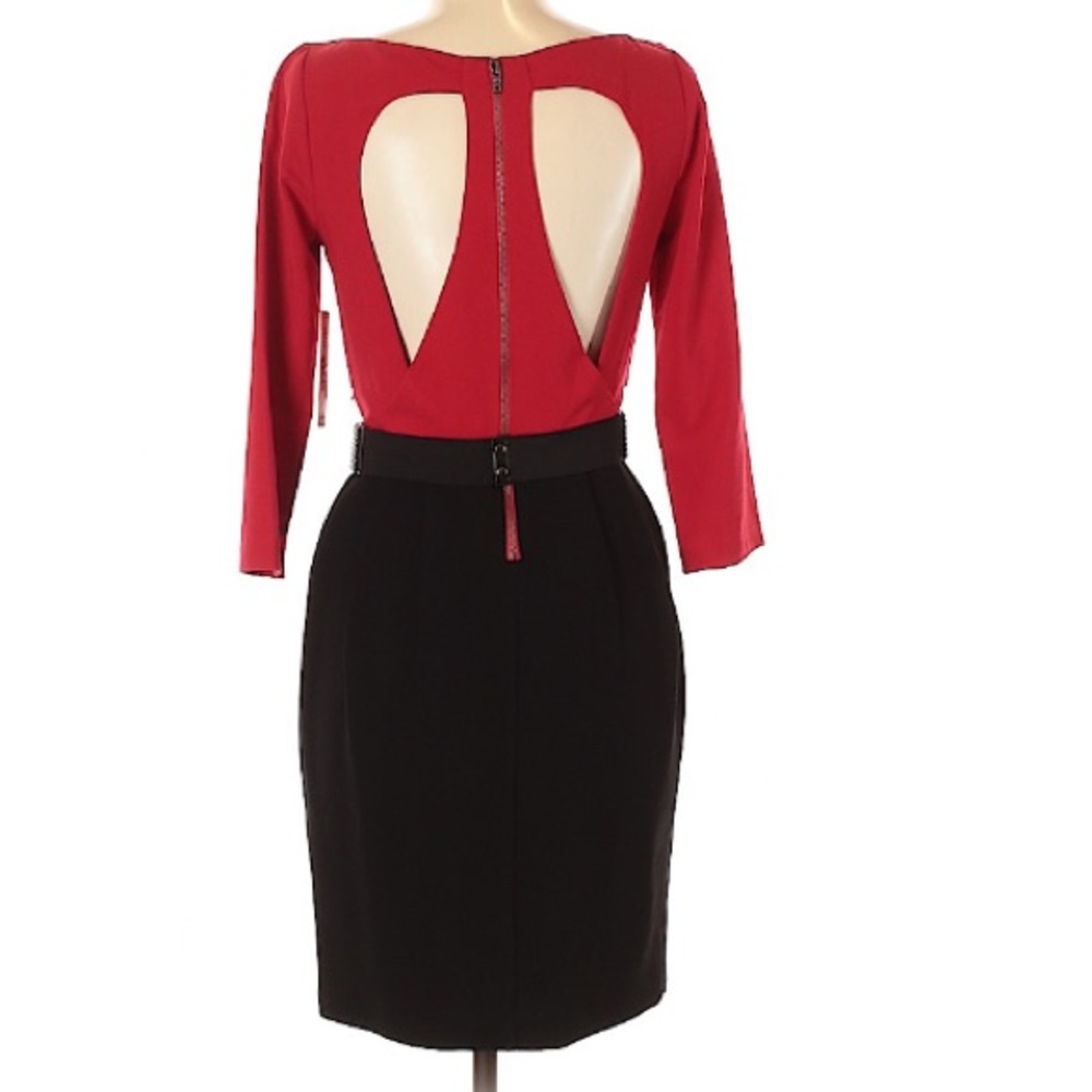 Alice + Olivia Cutout Cocktail Dress with Belt (retails $440) NWT